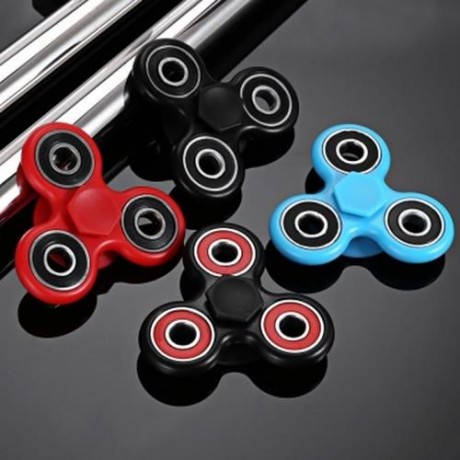 FIDGET SPINNER STRESS RELIEVER PRESSURE REDUCING TOY (BLACK RED)