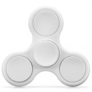 TRI-WING MATTE SURFACE ADHD FIDGET SPINNER STRESS RELIEF PRODUCT ADULT FIDGETING TOY (WHIT