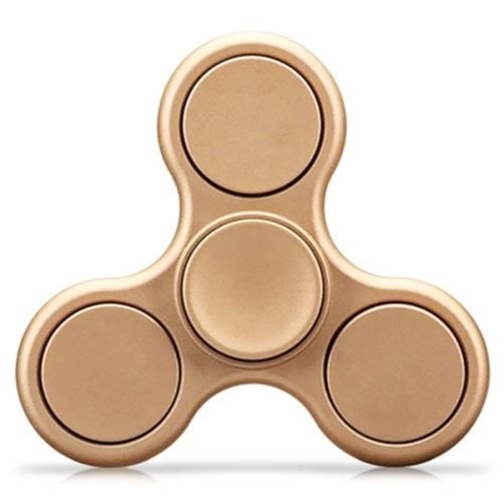TRI-WING MATTE SURFACE ADHD FIDGET SPINNER STRESS RELIEF PRODUCT ADULT FIDGETING TOY (GOLD TRI-WING MATTE SURFACE ADHD FIDGET SPINNER STRESS RELIEF PRODUCT ADULT FIDGETING TOY (GOLD