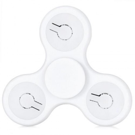 MULTI-COLOR PUSH BUTTON LED TRI-WING ABS FIDGET SPINNER WITH THREE FLASHING MODES FUNNY ST