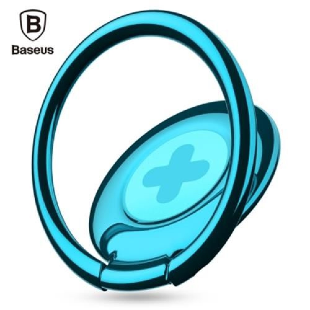BASEUS SYMBOL RING BRACKET FINGER GRIP PHONE DESKTOP HOLDER (BLUE)