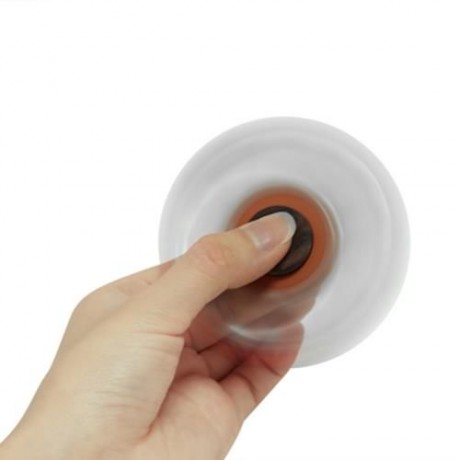 DIY ROSEWOOD TRILATERAL PATTERN HAND SPINNER FINGER TOY (GOLD BROWN)