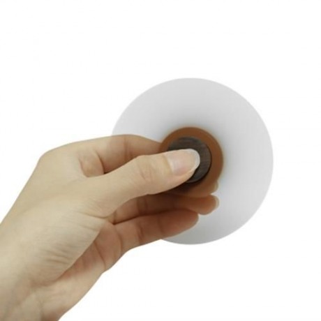 SQUARE WALNUT HAND SPINNER STEEL BEARINGS FINGER TOY (DUN)
