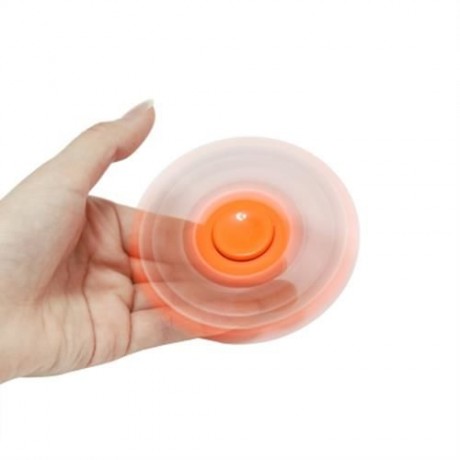HOMOCHROMY TRILATERAL PATTERN ABS HAND SPINNER FINGER TOY (ORANGE)