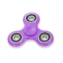 HOMOCHROMY TRILATERAL PATTERN ABS HAND SPINNER FINGER TOY (PURPLE)