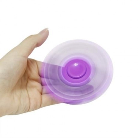HOMOCHROMY TRILATERAL PATTERN ABS HAND SPINNER FINGER TOY (PURPLE)