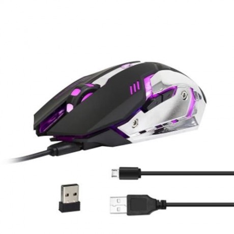 ZERODATE X70 DUAL-MODE GAMING MOUSE 2400DPI (BLACK)