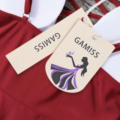 SPAGHETTI STRAP HOLLOW OUT PAD BACKLESS WOMEN SWIMSUIT (RED)