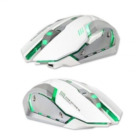 ZERODATE X70 DUAL-MODE GAMING MOUSE 2400DPI (WHITE)
