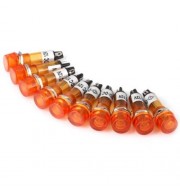 XD10 - 1 DIY HIGH PERFORMANCE 10MM DC 12V FLAT HEAD SIGNAL INDICATOR LIGHT - 10PCS (ORANGE