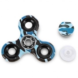 CREATIVE PRINTED TRILATERAL PATTERN ABS HAND SPINNER FINGER TOY (COLORMIX)