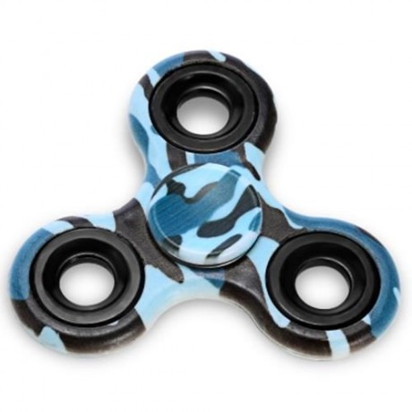 CREATIVE PRINTED TRILATERAL PATTERN ABS HAND SPINNER FINGER TOY (COLORMIX)