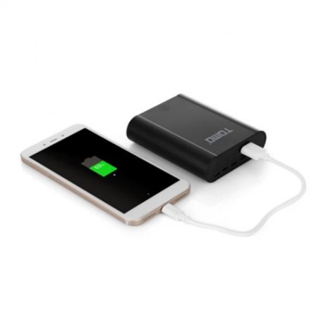 TOMO S4 DIY 4 X 18650 LI-ION BATTERY SMART POWER CHARGER (BLACK)