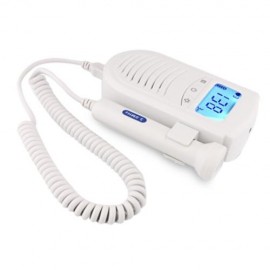100S6 II PORTABLE PREGNANT WOMEN BACK LIGHT LCD FETAL DOPPLER (WHITE)