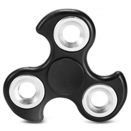 DIY LEAF TRILATERAL PATTERN ABS HAND SPINNER FINGER TOY (SILVER)