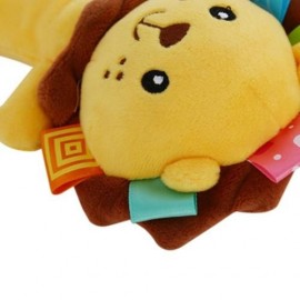 SOZZY CUTE CARTOON PLUSH BABY HANDBELL TOY (COLORMIX)