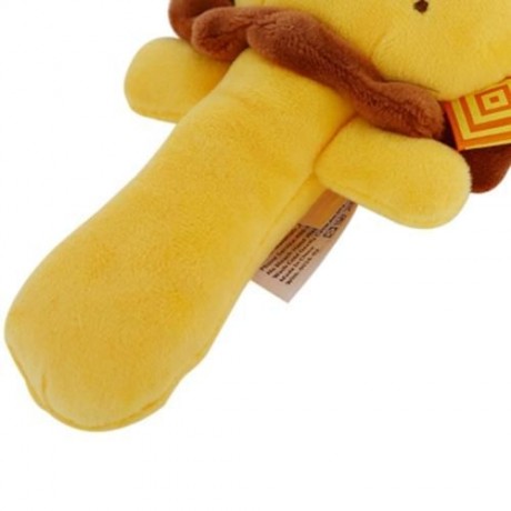 SOZZY CUTE CARTOON PLUSH BABY HANDBELL TOY (COLORMIX)