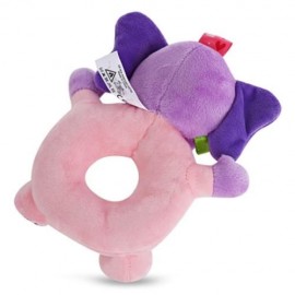SOZZY CARTOON ANIMAL BABY SOFT PLUSH HANDBELL TOY (COLORMIX)