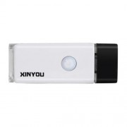 USB CHARGING FOUR MODES WATERPROOF BICYCLE FRONT FLASHLIGHT (WHITE)