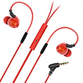 QINLIAN QY501 3.5MM STEREO WIRED IN-EAR MUSIC EARPHONES (RED)