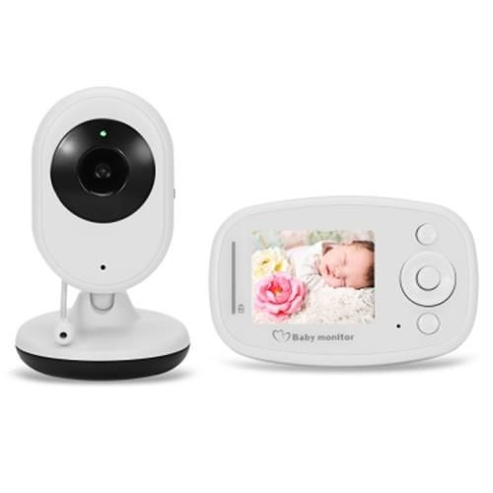 2.4GHZ LCD DISPLAY NIGHT VISION WIRELESS VIDEO BABY MONITOR (WHITE)