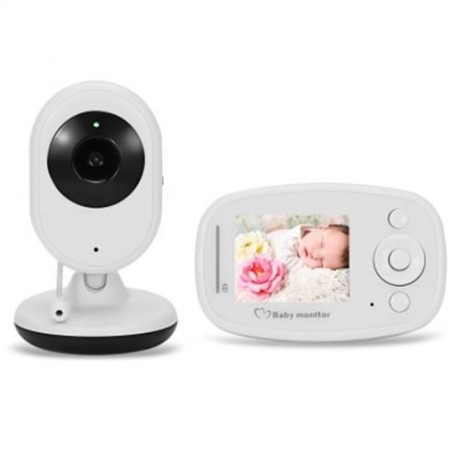 2.4GHZ LCD DISPLAY NIGHT VISION WIRELESS VIDEO BABY MONITOR (WHITE)