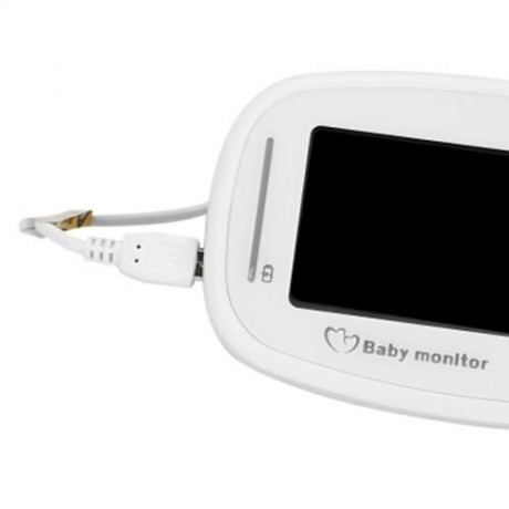 2.4GHZ LCD DISPLAY NIGHT VISION WIRELESS VIDEO BABY MONITOR (WHITE)