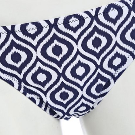 SMARTSEXY WOMEN 2-PIECE HALTER SWIMSUIT BIKINI SET (BLUE)