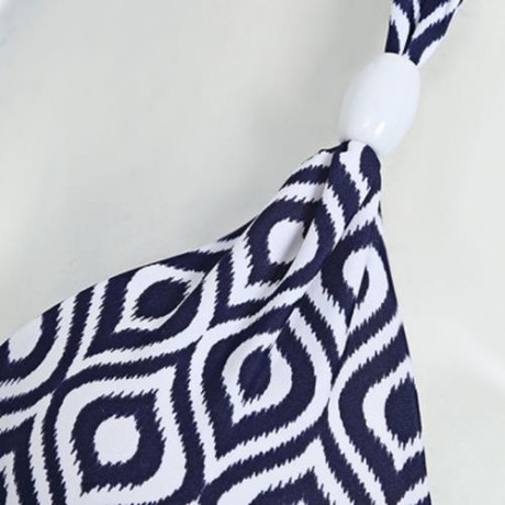 SMARTSEXY WOMEN 2-PIECE HALTER SWIMSUIT BIKINI SET (BLUE)