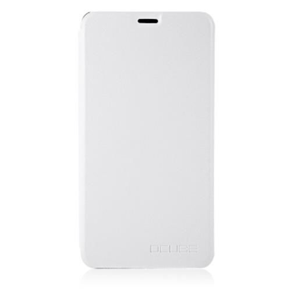 OCUBE PU LEATHER FULL BODY PHONE PROTECTIVE CASE FOLDABLE STAND FOR LEAGOO M8 (WHITE)