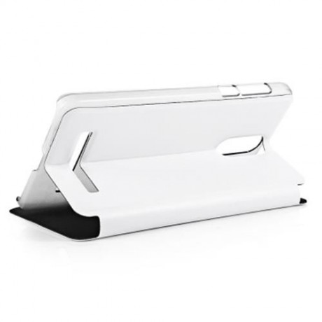 OCUBE PU LEATHER FULL BODY PHONE PROTECTIVE CASE FOLDABLE STAND FOR LEAGOO M8 (WHITE)