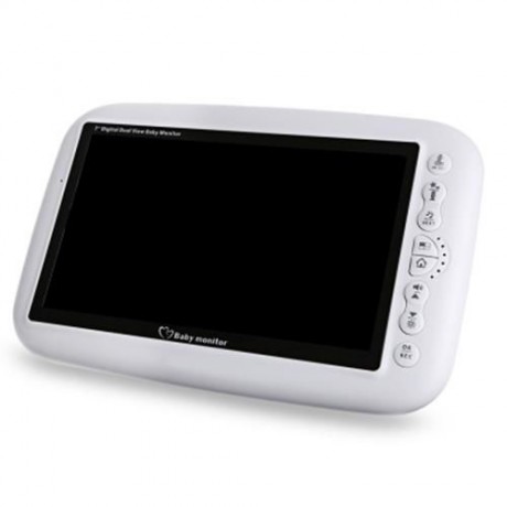 7.0 INCH WIRELESS 2 CAMERA LCD NIGHT VISION VIDEO BABY MONITOR (WHITE)