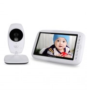 7.0 INCH WIRELESS NIGHT VISION DUAL VIEW VIDEO BABY MONITOR (WHITE)