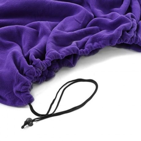 CLEYE WARM PORTABLE POLYESTER POLAR FLEECE SLEEPING BAG (PURPLE)
