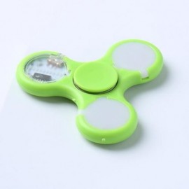 STRESS RELIEVER FIDGET SPINNER WITH LETTERS LED LIGHT (GREEN)