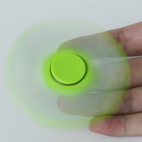 STRESS RELIEVER FIDGET SPINNER WITH LETTERS LED LIGHT (GREEN)