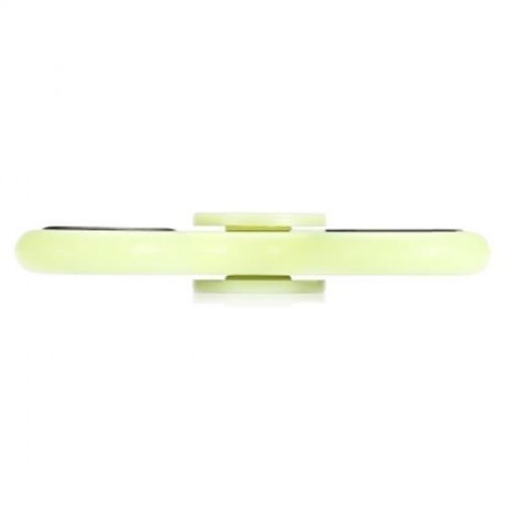 LUMINOUS FIDGET SPINNER WITH IRON BAR ABS PLASTIC STRESS RELIEVER TOY (YELLOW)