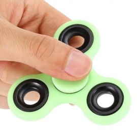 LUMINOUS FIDGET SPINNER WITH IRON BAR ABS PLASTIC STRESS RELIEVER TOY (GREEN)