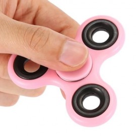 LUMINOUS FIDGET SPINNER WITH IRON BAR ABS PLASTIC STRESS RELIEVER TOY (PINK)