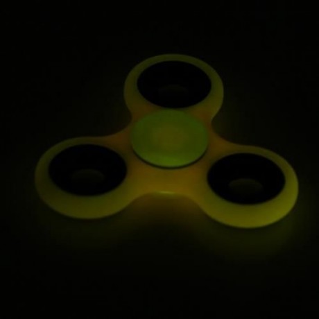 LUMINOUS FIDGET SPINNER WITH IRON BAR ABS PLASTIC STRESS RELIEVER TOY (PINK)