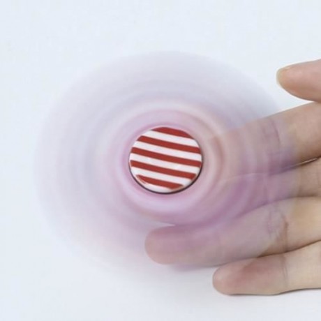 PLASTIC NATIONAL FLAG PATRIOTIC PATTERNED FIDGET SPINNER (BLUE)