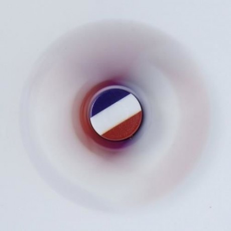 PLASTIC NATIONAL FLAG PATRIOTIC PATTERNED FIDGET SPINNER (WHITE)