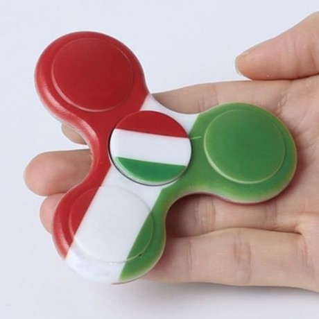 PLASTIC NATIONAL FLAG PATRIOTIC PATTERNED FIDGET SPINNER (GREEN)
