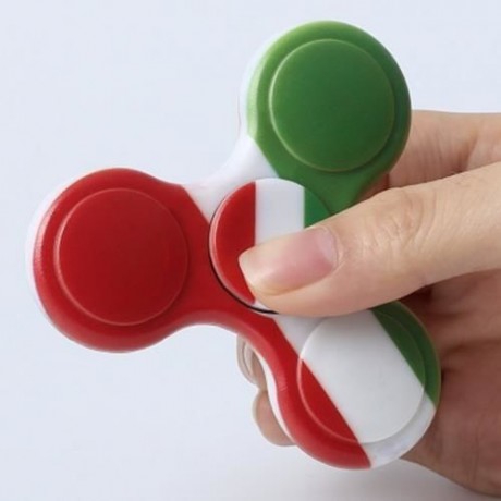 PLASTIC NATIONAL FLAG PATRIOTIC PATTERNED FIDGET SPINNER (GREEN)