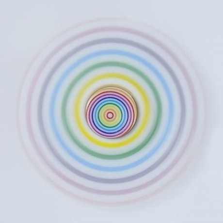 ANTI-STRESS TOY PLASTIC PATTERNED FIDGET SPINNER (COLORMIX)