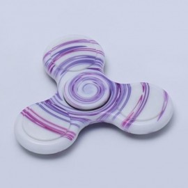 ANTI-STRESS TOY PLASTIC PATTERNED FIDGET SPINNER (LIGHT PURPLE)