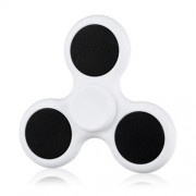TRI-BLADE ABS EDC FIDGET SPINNER FOCUS TOY ADHD ANXIETY STRESS RELIEF (WHITE)
