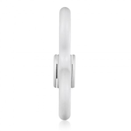 TRI-BLADE ABS EDC FIDGET SPINNER FOCUS TOY ADHD ANXIETY STRESS RELIEF (WHITE)