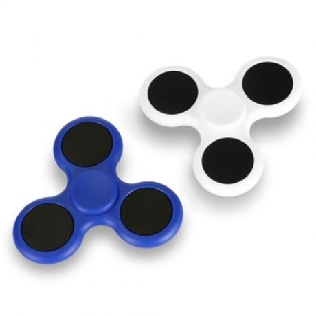TRI-BLADE ABS EDC FIDGET SPINNER FOCUS TOY ADHD ANXIETY STRESS RELIEF (BLUE)