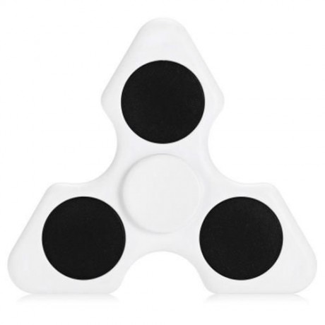 TRI-SPINNER ABS TRIANGLE FIDGET SPINNER STRESS ADHD RELIEF TOY (WHITE)